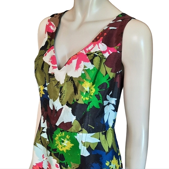 TRINA Turk Cosima Sheath 20th Anniversary Sheath Dress size 10 Silk Cotton Blend - Picture 5 of 11